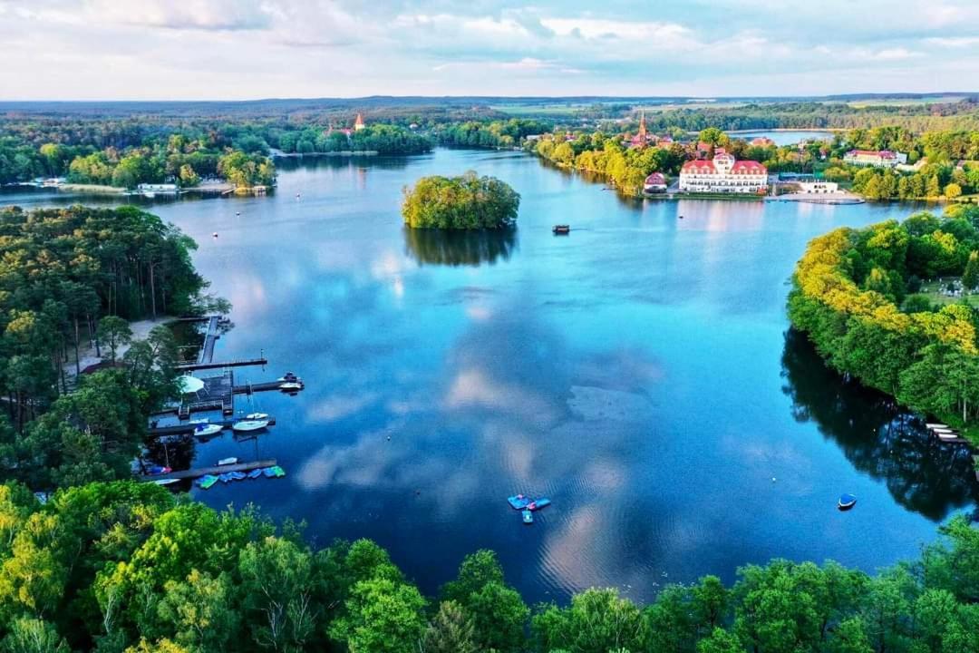 Lake Houselubniewice Domek Caloroczny Z Jacuzzi Blisko Jeziora Bagian luar foto