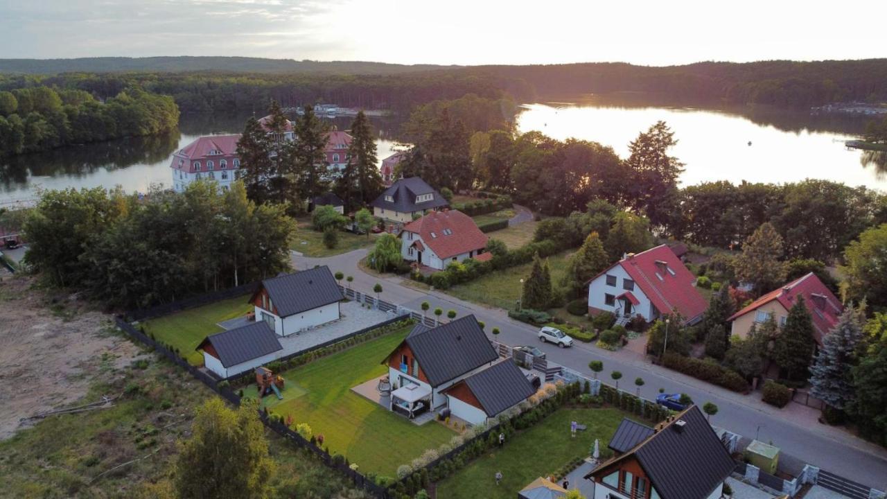 Lake Houselubniewice Domek Caloroczny Z Jacuzzi Blisko Jeziora Bagian luar foto